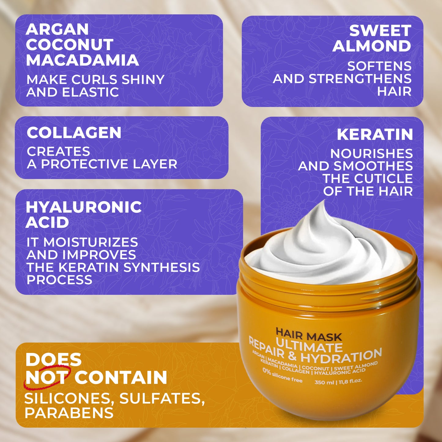 VAO Hair Mask — Ultimate Repair & Hydration | 350 ml